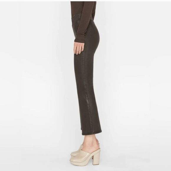 Frame JetSet Crop Mini Boot Cut Jeans in Espresso Coated finish VARIOUS SIZES - Picture 8 of 15